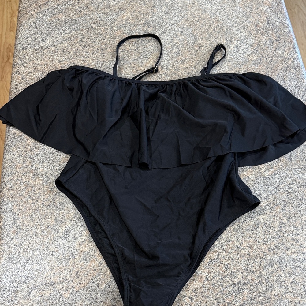 Sugar Coast Lolli Swim Ruffle Flounce one-piece - size XL